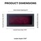 Elegant Charcoal Wood Shadow Box Frame with Acrylic Front - Dark Red Suede Backing, 30 Sizes